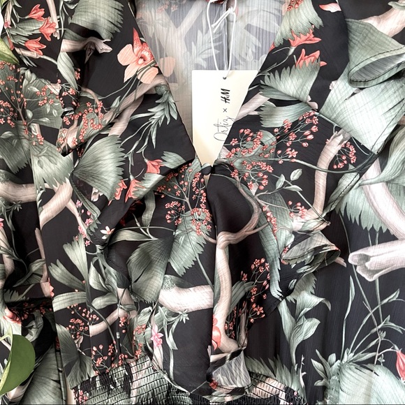 Johanna Ortiz x H&M Flouncy Dress BNWT - Picture 6 of 12